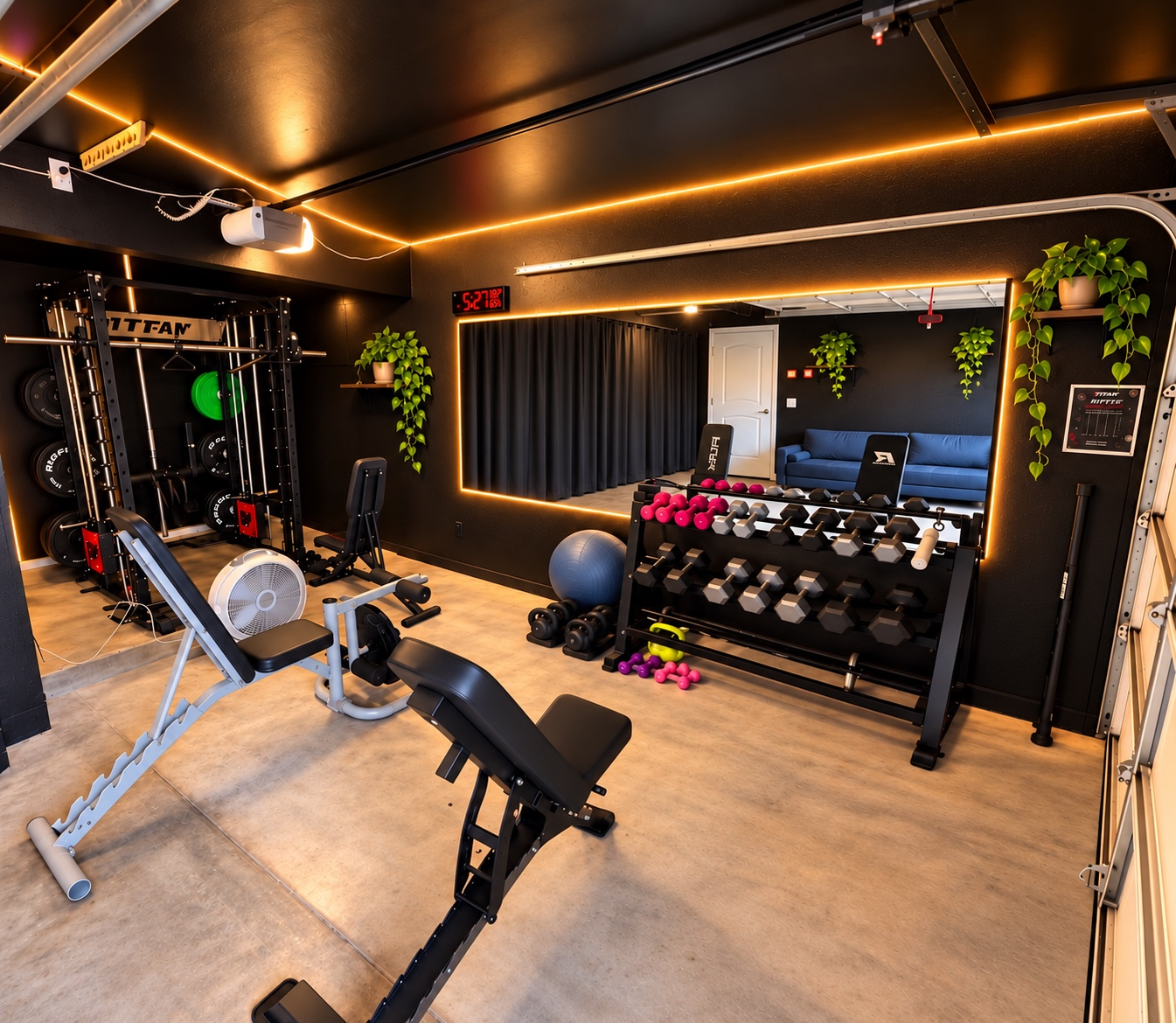 Barbell Sisterhood private garage gym in Huntington Beach