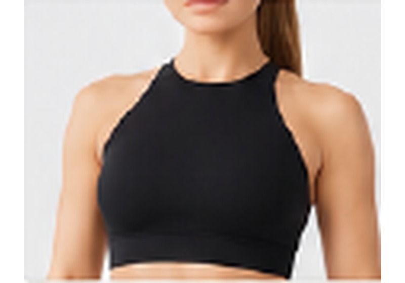 High Neck Strappy Bra